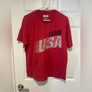 Team Apparel Red Team USA Men's Tee